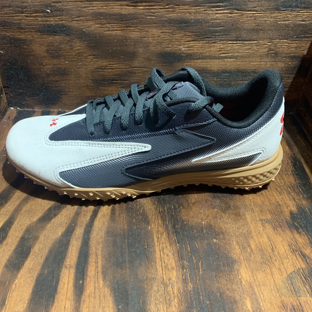 Under Armour Unisex Shadow Turf 3‎ Soccer Turf Shoe Anthracite/White/Racer Red